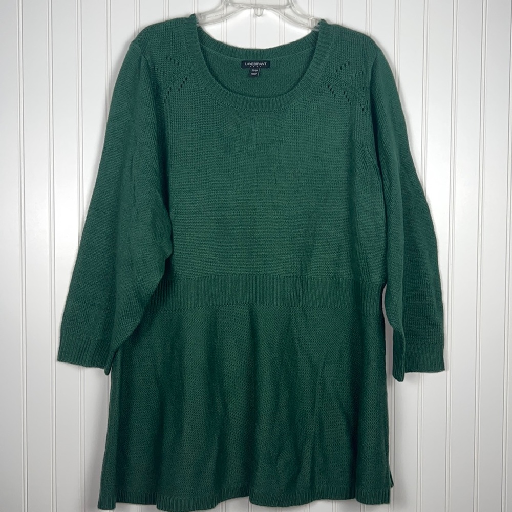 Lane Bryant Green Swing Sweater Size 22/24